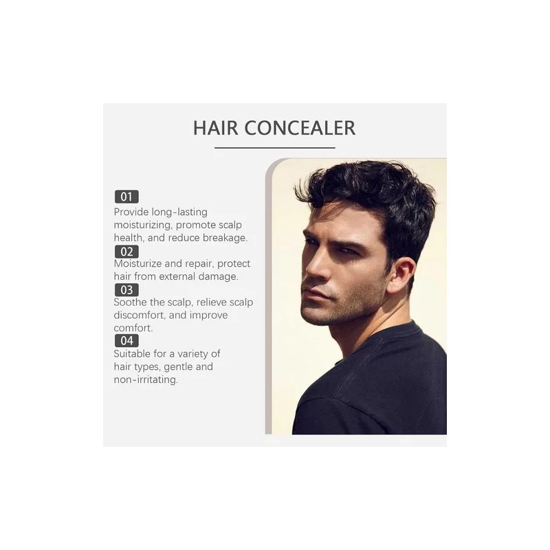 Corrector De Cabello Hairfillup Para Hombre, Cubre Fácilment