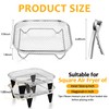 TeamFar Square Air Fryer Rack, 7.72" Stainless Steel Stackable Air