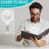 Large Magnifying Glass with 37 LED Light, 10X 20X 45X