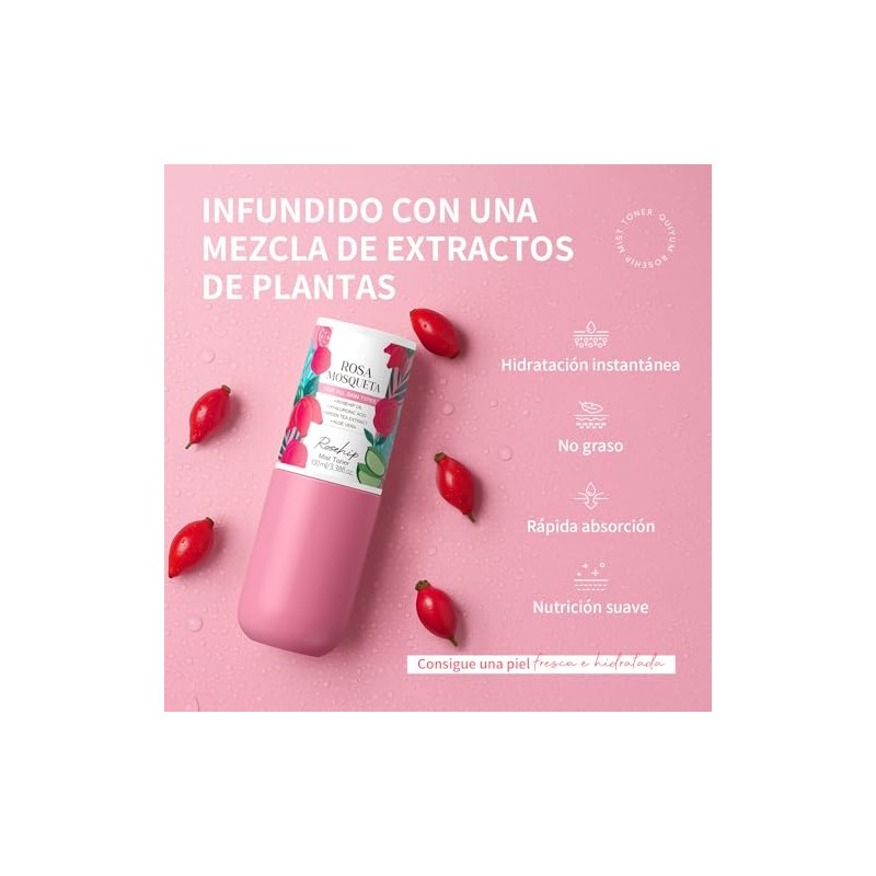 Set Skincare Rosa Mosqueta Piezas Rutina Facial Mujer Hidratante