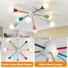 Aleslsop Colorful Chandelier, Modern Sputnik Chandelier, 8-Light Kids Light Fixture