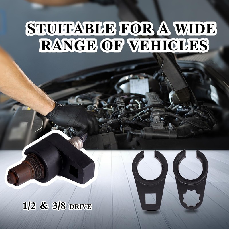 Rlokciy 5-Piece Forged O2 Oxygen Sensor Socket & Thread Chaser