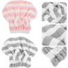 Toalla de Microfibra para Secar el Cabello, 2 Piezas, Gorro