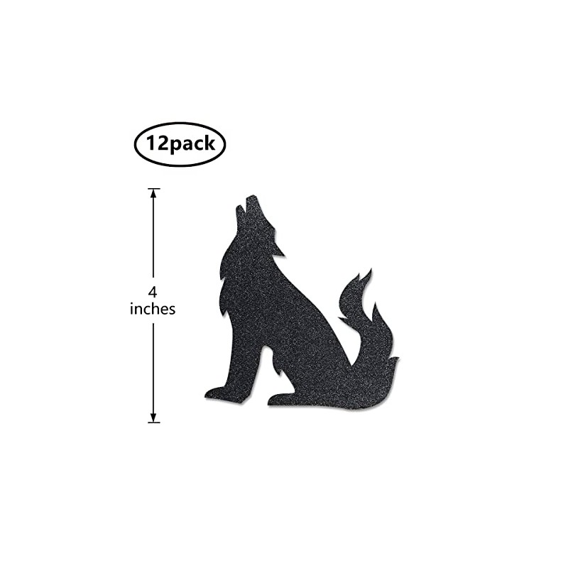 Wolf Cut-outs, 12-Pack Table Topper Double-sided Birthday Party Decorations