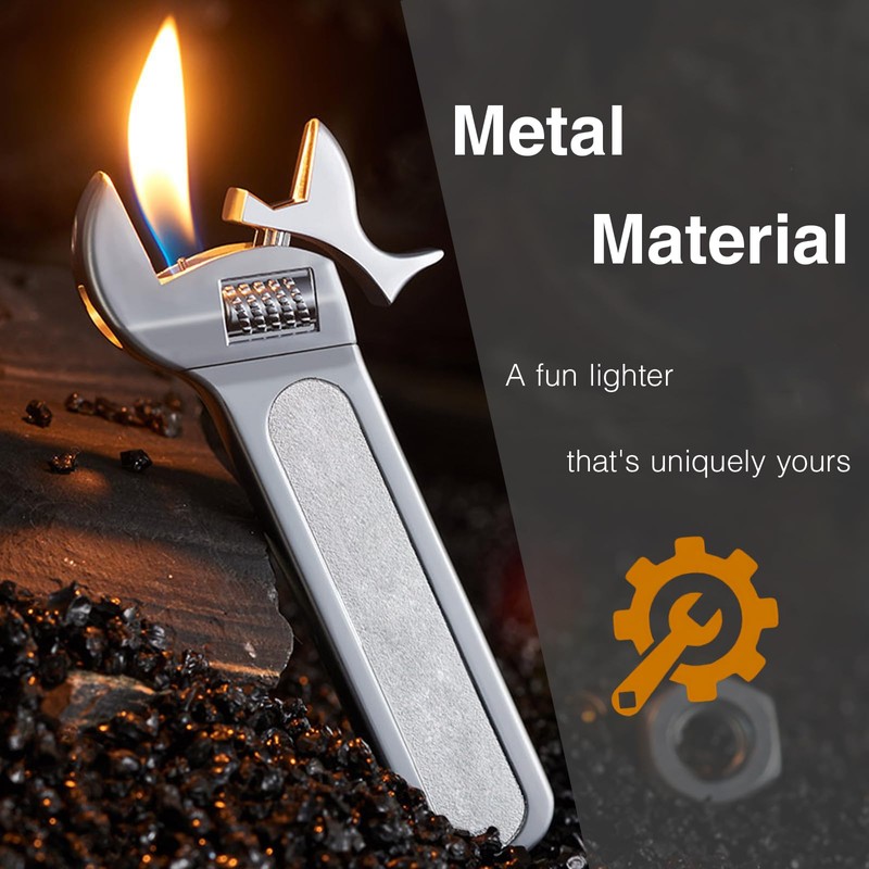 ZIPBICUK Creative Novel Tool Shape Lighter, Unique Cool Soft Flame,