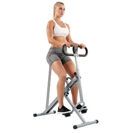 Sunny Health & Fitness Sunny Health & Fitness Smart Upright Row-N-Ride Exerciser, Squat Assist Trainer for Glutes Workout with Adjustable Resistance, Easy Setup & Foldable, Glute & Leg Exercise Machine- NO. 077S