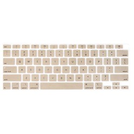 Se7enline Compatible with MacBook Air Keyboard Cover 2021/2022/2020 New 13 inch Protector Compatible with MacBook Air 13-Inch Touch ID with Retina Display Newest Ver. M1 A2337/A2179 US Layout, Gold