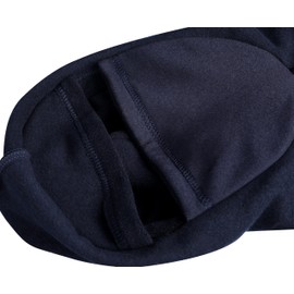 BOCOMAL FR Face Mask+Fleece Balaclava Neck Hood Arc Rated Flame Resistant Winter Windproof Full Head Cover Navy