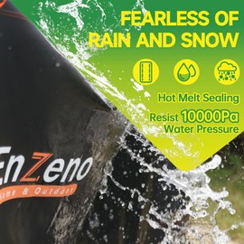 Enzeno Garden Furniture Cover Round Waterproof, Garden Table Cover with Air Vent, Round Patio Table Covers 420D Oxford Cloth Patio Outdoor Covers Windproof(190x80cm)