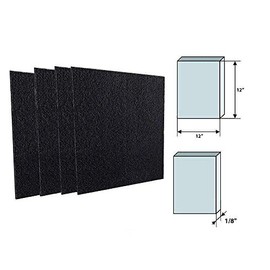 GOODVAC Replacement for Vornado AQS 15 Carbon Odor Absorbing Pre-Filter 4-Pack Replaces MD1-0010
