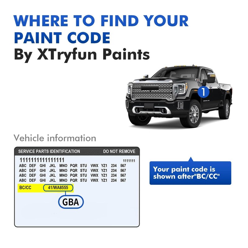 XTryfun Olympic/Summit White GAZ/WA8624/50 Touch Up Paint Compatible with GMC,