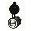 12v 2.1a Para Cargador Iluminado Usb Doble Salida Coche Moto