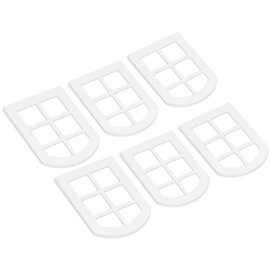 Miniature Wooden Window Ornament Dollhouse Furniture 1:12 Scale Decoration for Photography Props