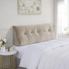 Headboard Pillow King - Bed Wedge Pillow for Headboard -