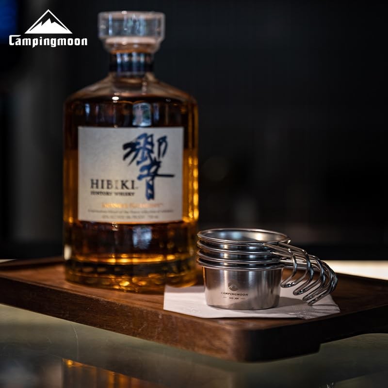 CAMPING MOON S-050 Camping Cup, Stainless Steel, Mini Shera Cup,