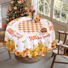 Sundonix Thanksgiving Fall Table Cloth Decoration - Autumn Pumpkin Plaid