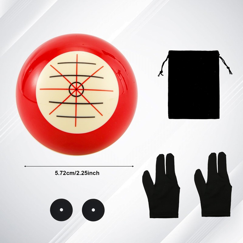 Billiards Cue Ball Training Artifact, Billiard Training Cue Ball Billiards