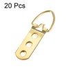 uxcell D Ring Picture Hangers, 64mm x 22mm Golden Assortment