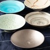 Marui Pottery MR-3-4081 Shigaraki Ware Hechimon Bowl, Diameter Approximately 6.7