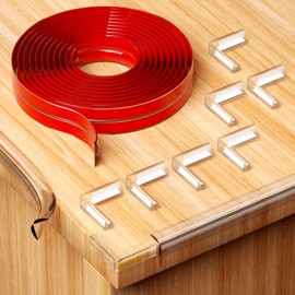 5M Kantenschutz Tisch, Selbstklebend Eckenschutz Kantenschutz Transparent Eckenschutz Baby mit 8 Tischkantenschutz Baby für Glastisch Möbel, Weich