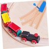 BESPORTBLE 2Pcs Wooden Train Track Switch Connectors for Development Compatible