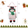 Christmas Fabric Advent Calendar 2024, Xmas Fillable Felt Advent Calendar