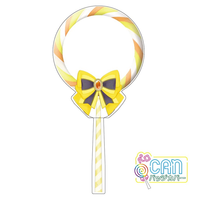 Hagoromo Perro CAN Badge Cover (Orange Mango) Can Batch Cover