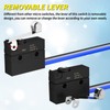 Joinfworld Micro Switch with Lever Waterproof IP67 Sealed Roller Lever