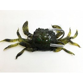 FISHING ADDICT Realistic Crab fishing lure softbait Crazy Crab Green 4.5’’ (120mm) / 33g