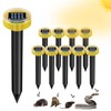Snake Repellent for Yard 10 Pack, Ultrasonic Mole Repellent,Solar Powered