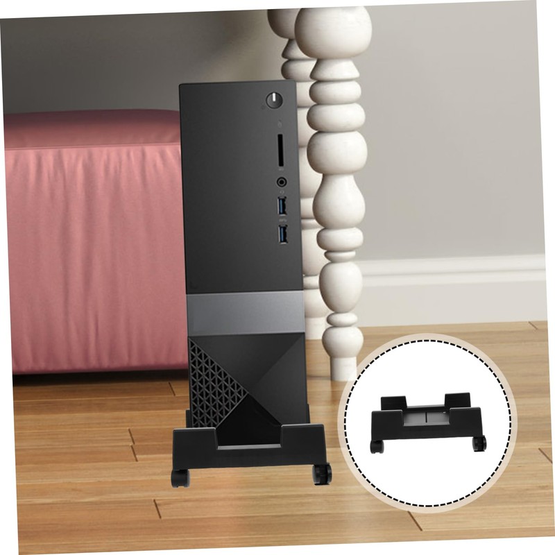 Operitacx Computer Host Holder Tower Desktop Computer CPU Cart Stand