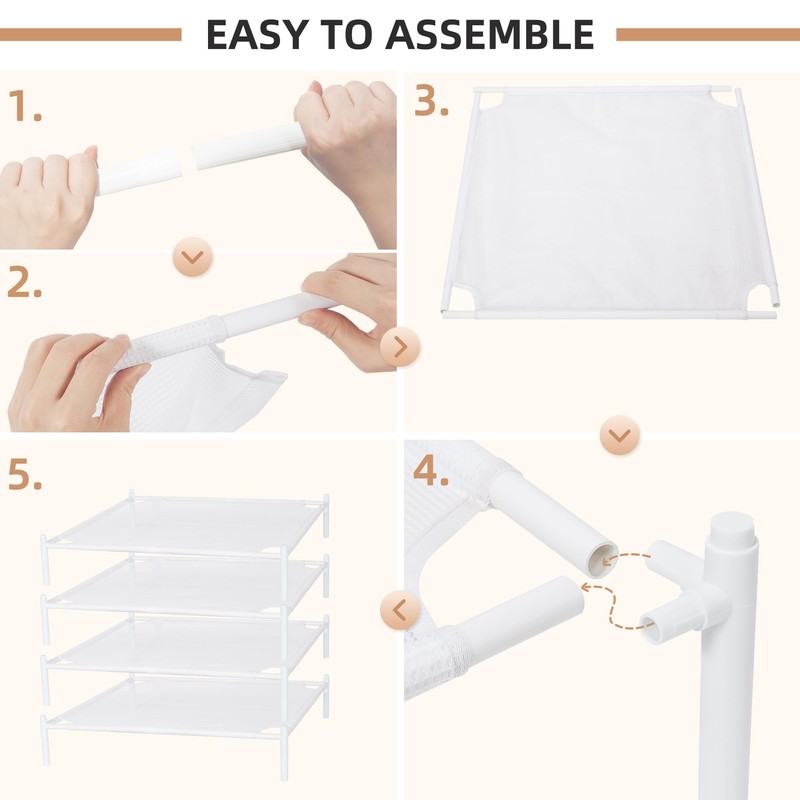 STORAGE MANIAC Sweater Drying Rack, Mesh Clothes Drying Rack, Stackable