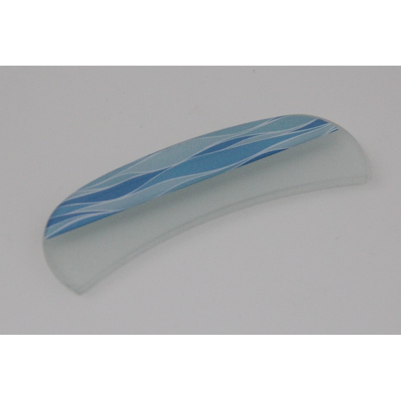 BLAZEK Antibacterial Glass BOW Nail File (Blue)