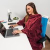 Premium Fleece Blanket with Sleeves by Pavilia | Warm, Cozy,