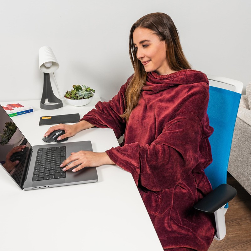 Premium Fleece Blanket with Sleeves by Pavilia | Warm, Cozy,
