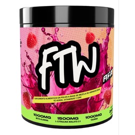 FTW  Polvo a base de Aminoácidos, Vitaminas, Zinc y Cafeína de Origen Natural  Para uso en gaming y pre entreno (pre workout)  240 gramos  40...      