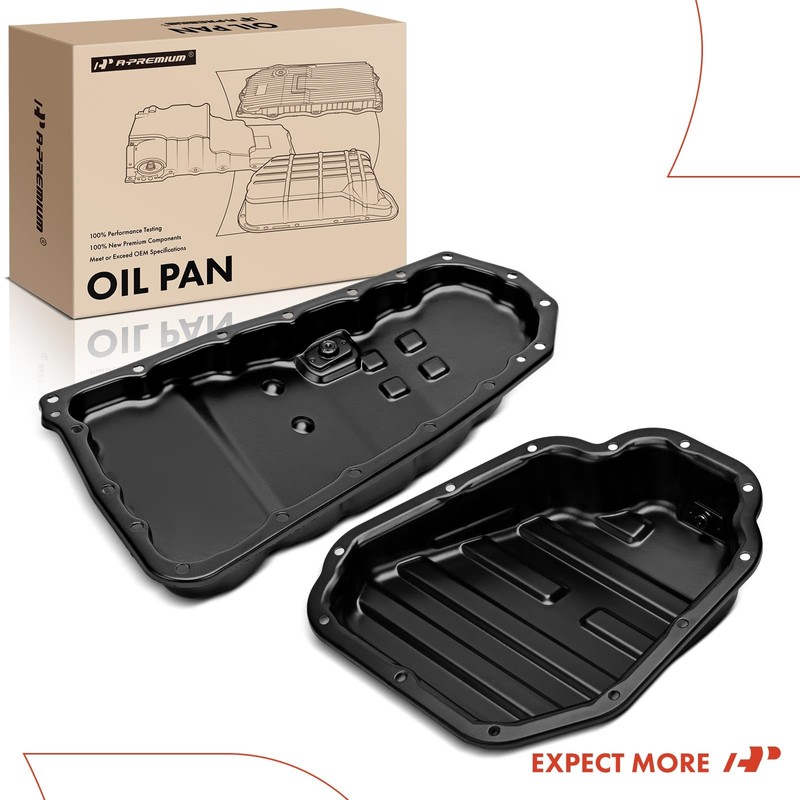 A-Premium Transmission Oil Pan & Lower Engine Oil Pan with