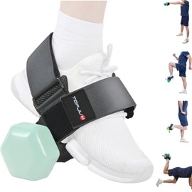 Original Dumbbell Foot Attachment, Dumbbell Attachment for Weight Lifting, Tibialis Trainer, Kettlebell Converter, Leg Equipment for Leg Curls, Hamstring Curls, Leg extensions
