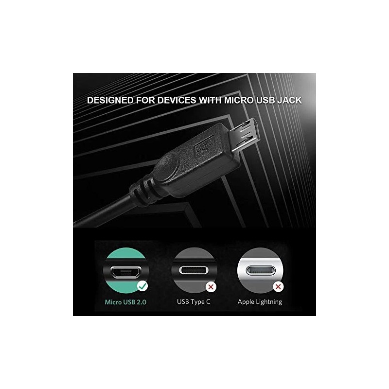 Ucec Dual Micro Usb Splitter Charge Cable Power Up To