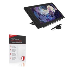 BoxWave Screen Protector Compatible With Huion Kamvas Pro 16 (2.5K) - ClearTouch Anti-Glare ToughShield 9H (2-Pack), Anti-Glare 9H Tough Flexible Film Screen Protector