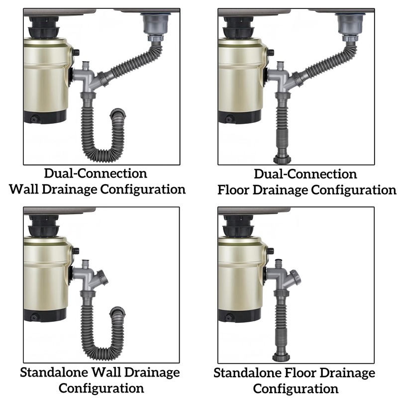 COLDDD Garbage Disposal Drain Kit, Elbow Replacement, 1-1/2" Pipe Diameter,