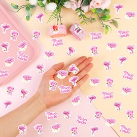 Sursurprise Two Nado Birthday Party Decorations for Girls, 200Pcs Pink Tornado 2nd Birthday Confetti, 2 Nado Table Scatter for 2 Years Old Bday Party Supplies