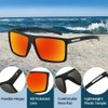 2020 VentiVenti Sunglasses For Men Plastic Lightweight Square Polarized Frame