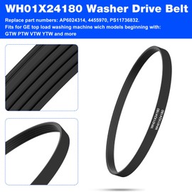 WH01X24180 Replacement GE Washer Drive Belt for Washer GE AP6024314 PS11736832 4455970 GTW460AMJ0WW GTW460AMJ2WW GTW485ASJ0WS WhO1x24180 290d1101p002