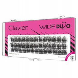 Clavier False Eyelashes in Clusters, Wide Trouble Volume, Eyelashes in a Tuft, Various Lengths from 8 to 16 mm, Ultra Volume, for a Perfect Look