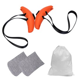 WUFGWBD 1 Pair Of Fitness Horn Handles And 1 Pair Of Sports Wristbands, 1 Storage Bag, Fitness Handles, Fitness Equipment, Strength Training Accessories