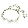 WOONEKY Flower Crown Leaf Wreath for Bridesmaids Lightweight Floral Headband