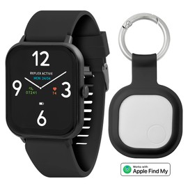 Reflex Active Black Sports Calling Watch with ActiveTag Gift Set, black, Sporty