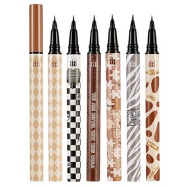 xixi Ultra Fine Liquid Eyeliner Pen, Waterproof, Stainless, Lower Eyelashes, Silkworm Eyeliner Pen, Sweat Resistant, Ultra Fine, Long Lasting, Easy to Color, Korean Makeup, Ultra Fine Eyeliner Pen, 0.001mm, Ultra Fine Liquid Eyeliner, High Fit, Quick Dry
