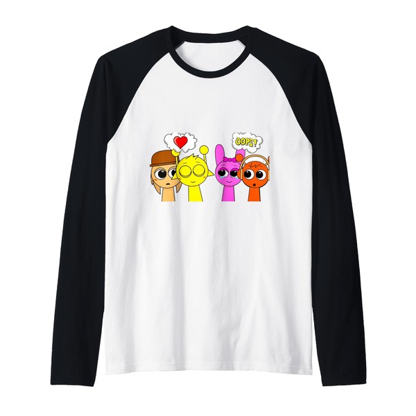 Sprunky Love! | Tunner Simon Pinki Oren Raglan Baseball Tee